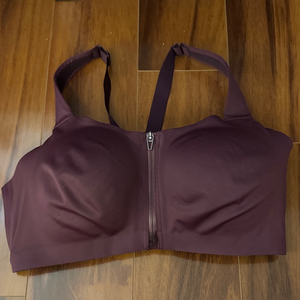 Women's Purple Zip-Front Bra